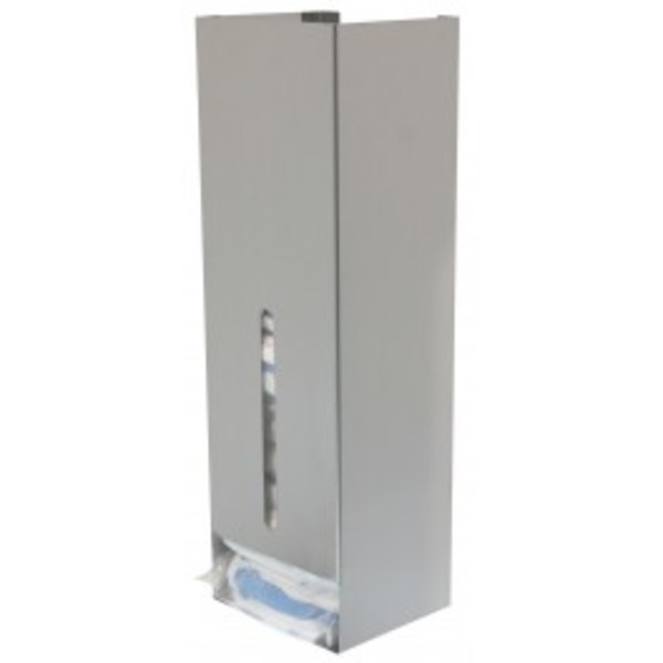 Dispensador en acero inoxidable para kit de visitante