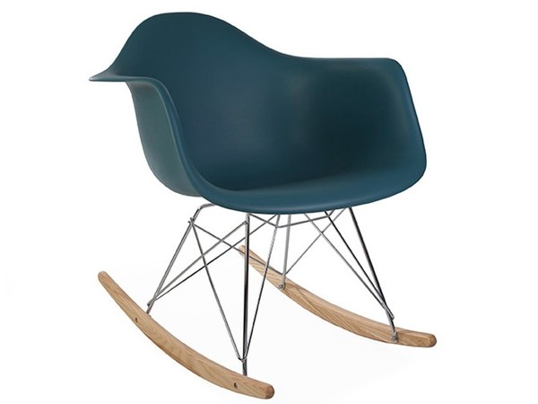 Eames rocking chair RAR - Azul verde