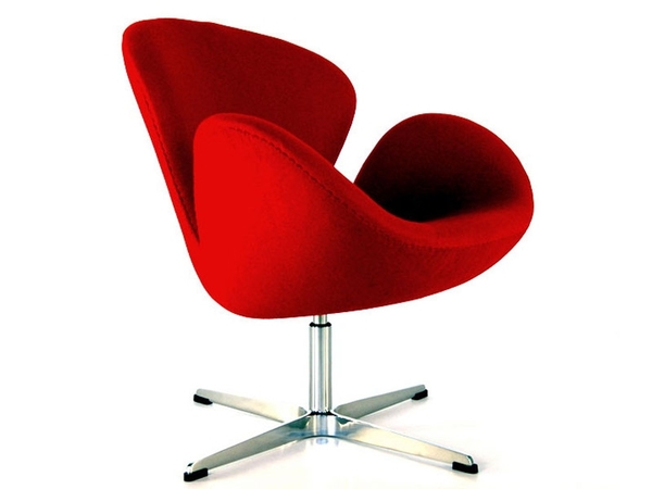 Silla Swan Arne Jacobsen - Rojo