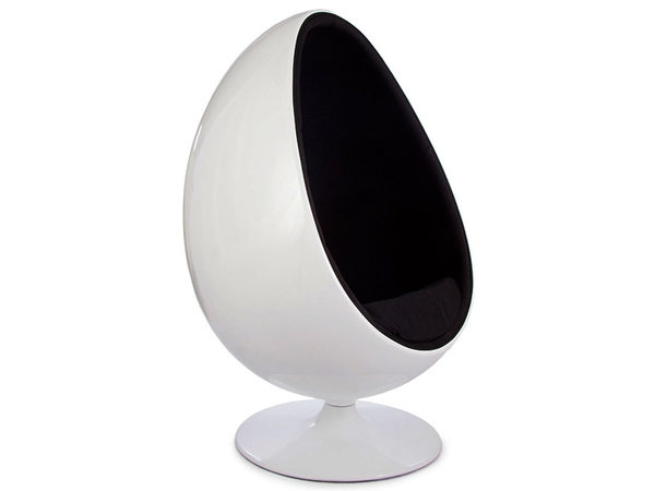 Sillón Egg oval - Negro